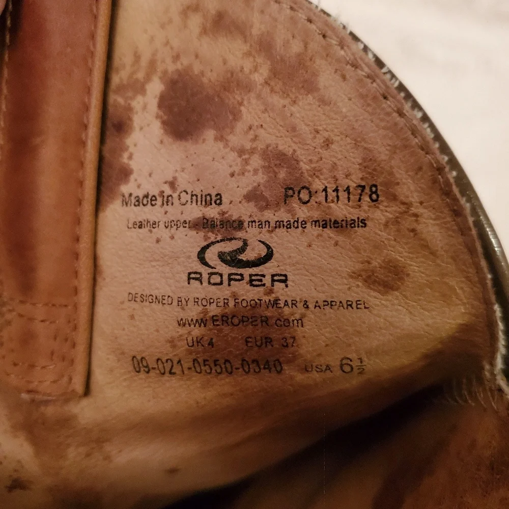 Roper heeled cowgirl boots - Picture 4 of 4